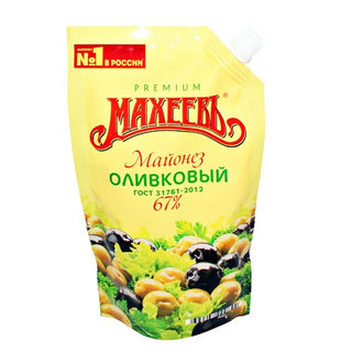 Майонез Махеевъ оливковый 67% 200мл